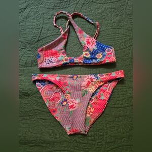 Skatie Multicolor Floral Bikini—bottoms only